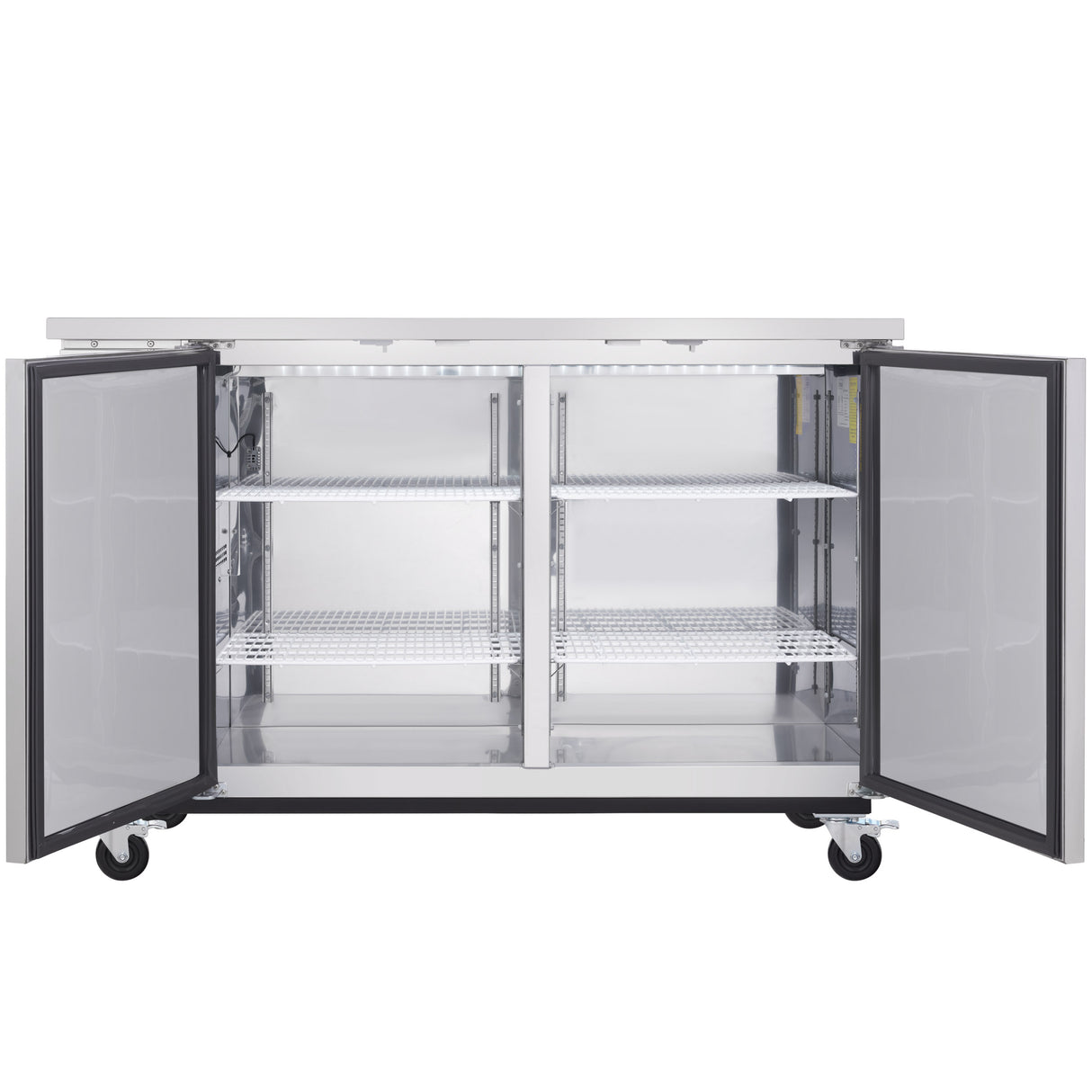 Empura Refrigeration E-KBB60-2-24-S Back Bar Cooler 2 Swing Solid Doors 61"W X 24 7/16"D X 41 3/4"H