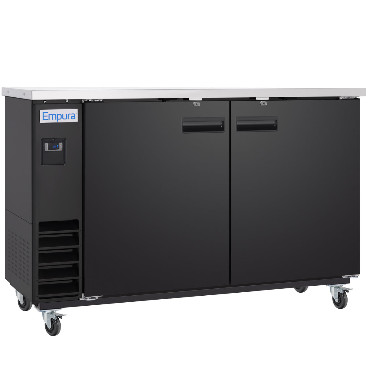Empura Refrigeration E-KBB60-2-24 Back Bar Cooler 2 Swing Solid Doors 61"W X 24 7/16"D X 41 3/4"H