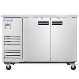 Empura Refrigeration E-KBB60-2-27-S Back Bar Cooler 2 Swing Solid Doors 58 3/4"W X 27 5/8"D X 42 1/2"H