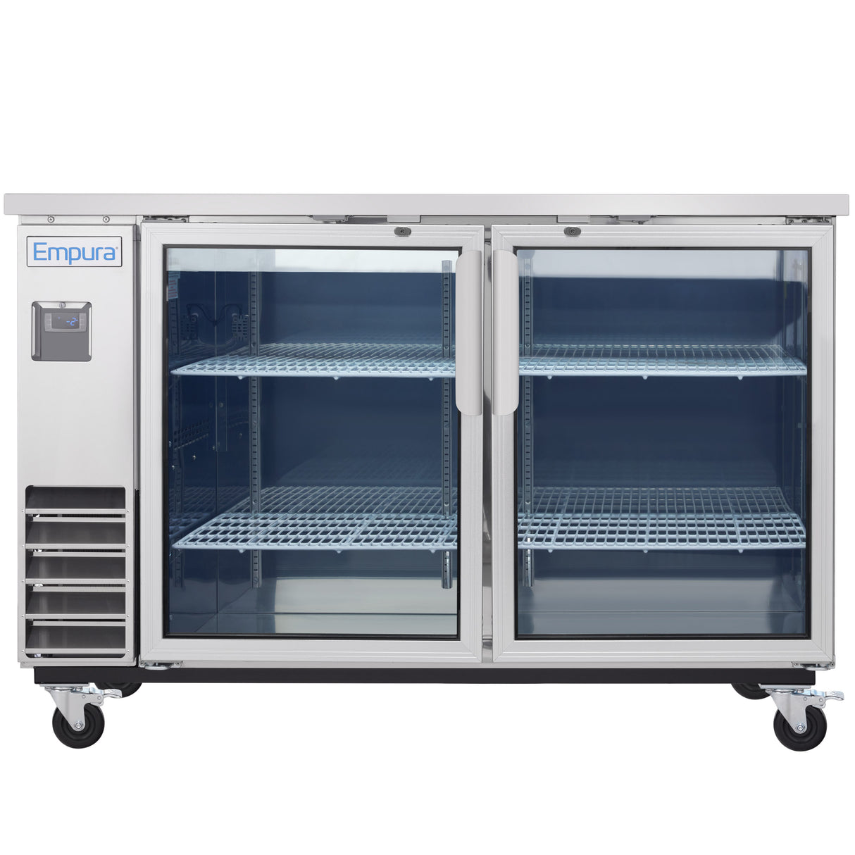 Empura Refrigeration E-KBB60-2G-24-S Back Bar Cooler 61.1"W X 24.4"D X 41.7"H 16.6 Cu. Ft. Capacity