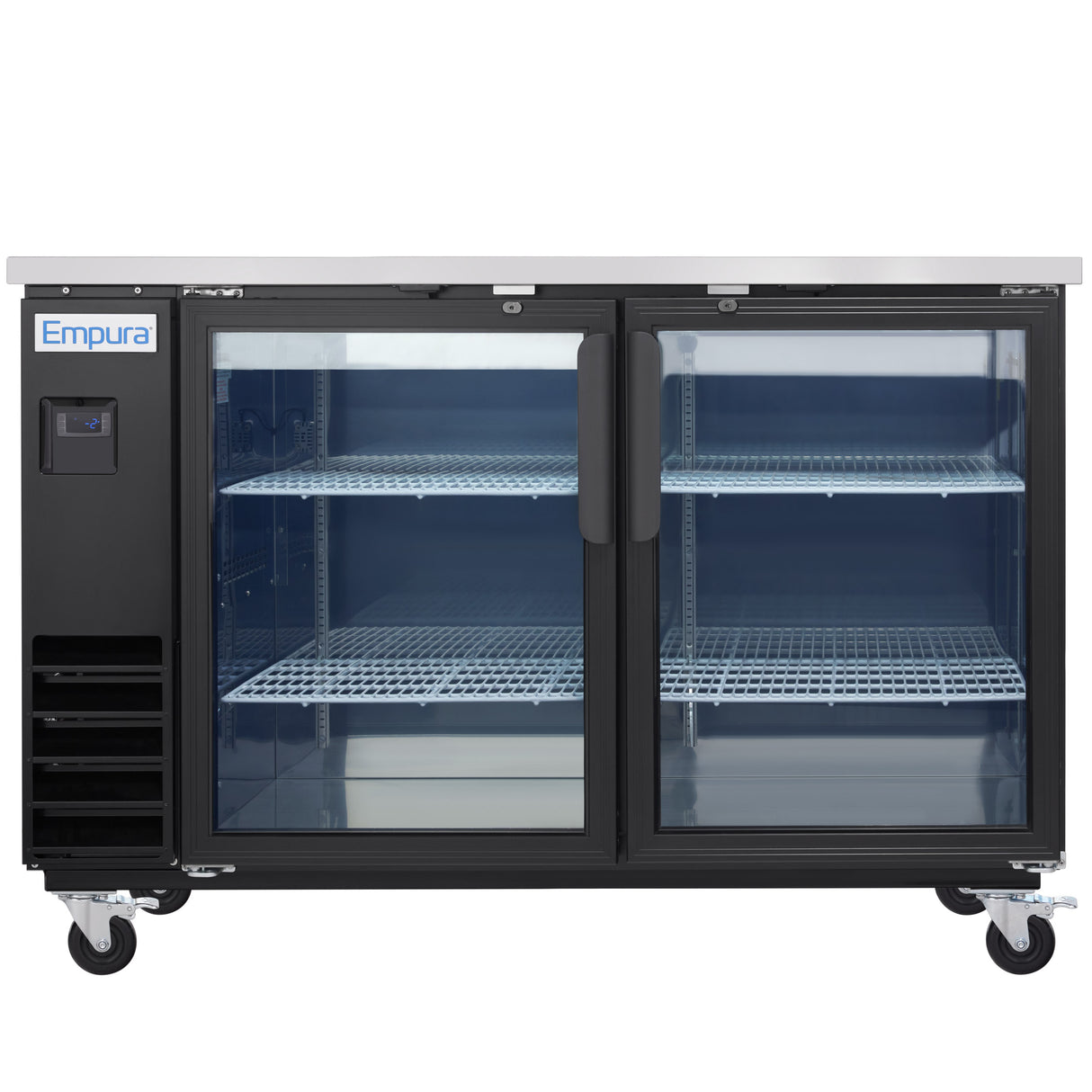 Empura Refrigeration E-KBB60-2G-24 Back Bar Cooler 61.1"W X 24.4"D X 41.7"H 16.6 Cu. Ft. Capacity