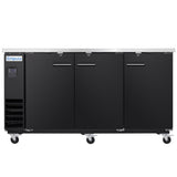 Empura Refrigeration E-KBB70-3-24 Back Bar Cooler 3 Swing Solid Doors 73"W X 24 7/16"D X 41 3/4"H