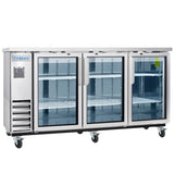 Empura Refrigeration E-KBB72-3G-24-S Back Bar Cooler 73.1"W X 24.4"D X 41.7"H 20.8 Cu. Ft. Capacity