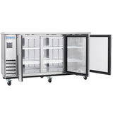 Empura Refrigeration E-KBB72-3G-24-S Back Bar Cooler 73.1"W X 24.4"D X 41.7"H 20.8 Cu. Ft. Capacity