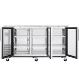 Empura Refrigeration E-KBB72-3G-24-S Back Bar Cooler 73.1"W X 24.4"D X 41.7"H 20.8 Cu. Ft. Capacity
