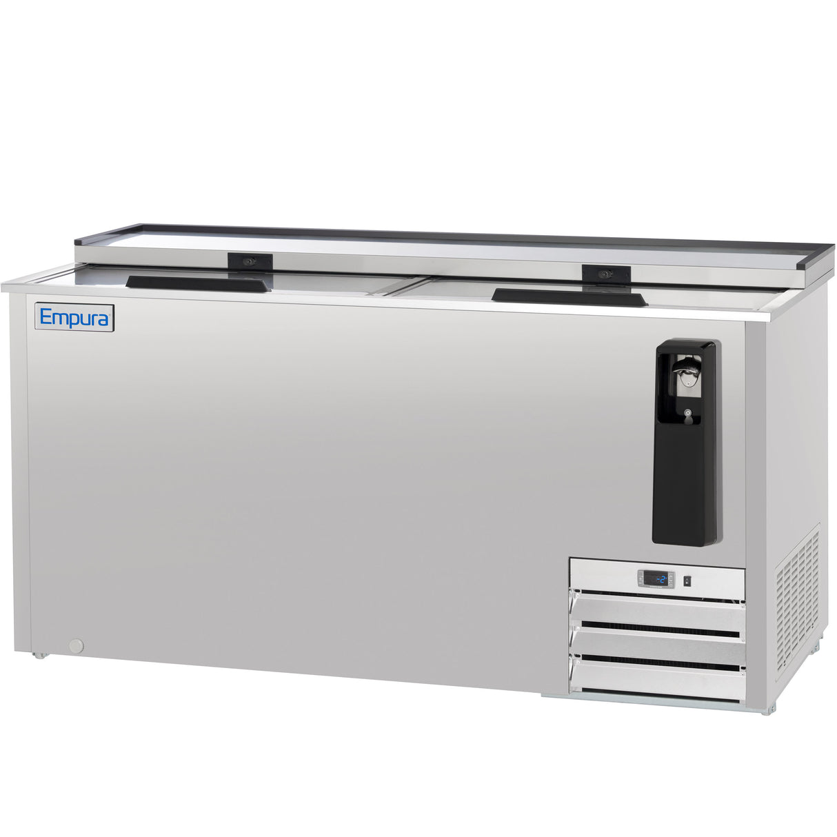 Empura Refrigeration E-KBC-65-S Bottle Cooler 64.3"W X 27"D X 35"H 19 Cu. Ft. Capacity