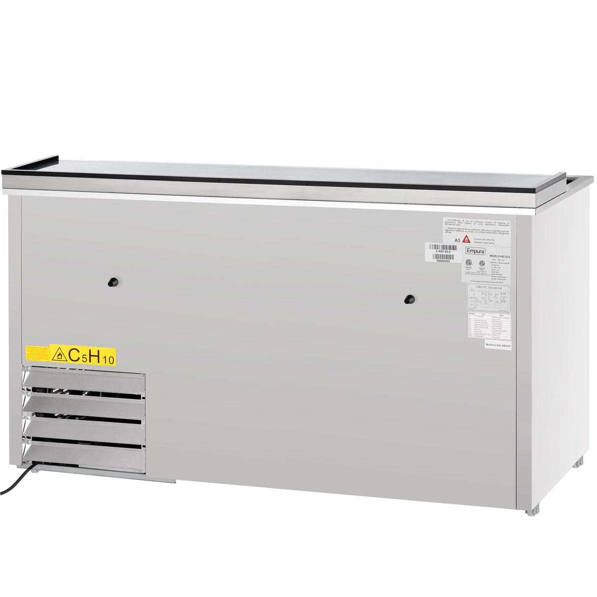 Empura Refrigeration E-KBC-65-S Bottle Cooler 64.3"W X 27"D X 35"H 19 Cu. Ft. Capacity