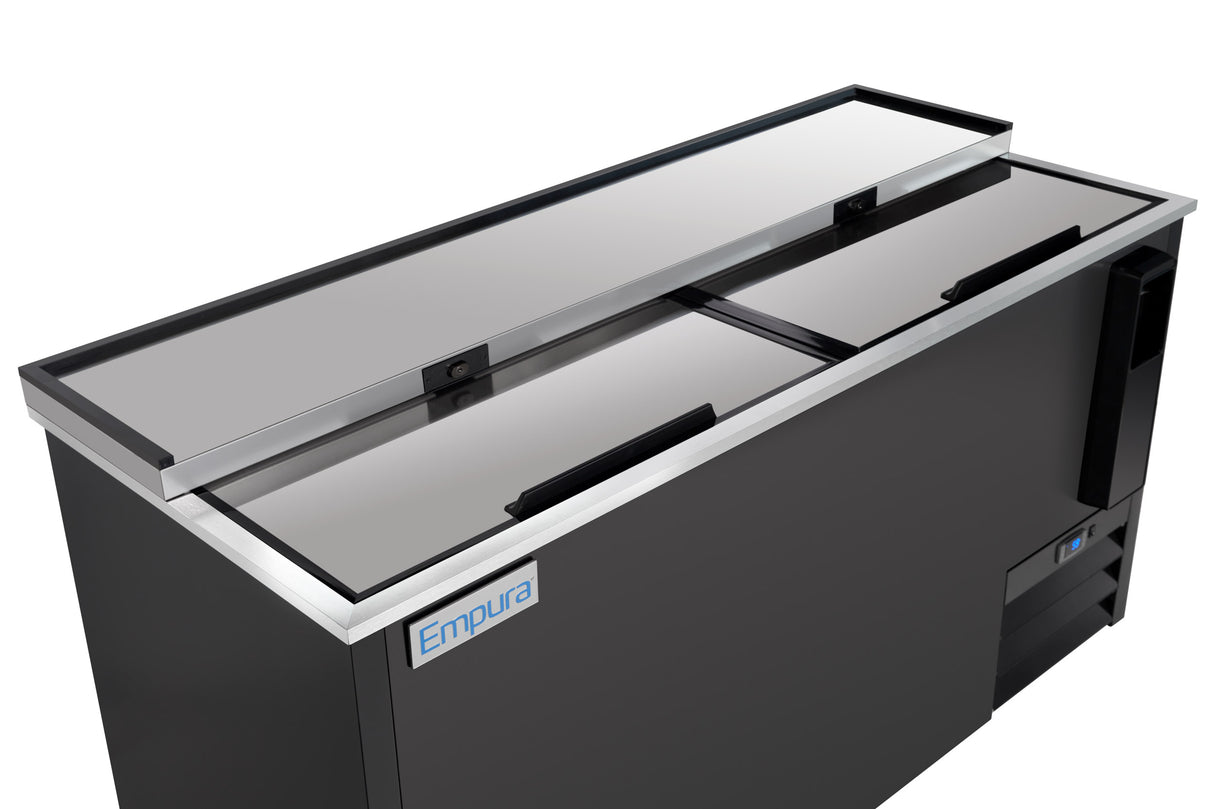 Empura Refrigeration E-KBC-65 Bottle Cooler 64.3"W X 27"D X 35"H 19 Cu. Ft. Capacity