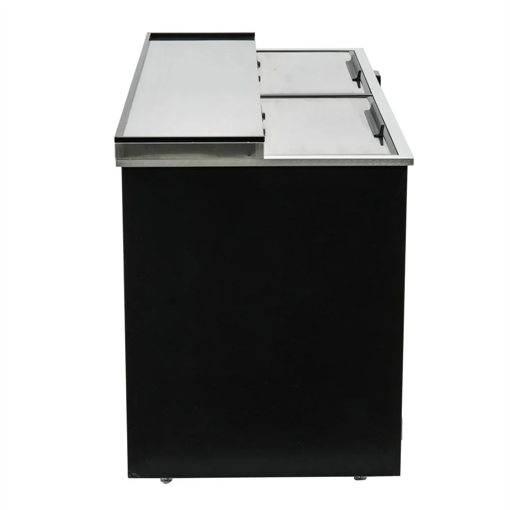 Empura Refrigeration E-KBC-65 Bottle Cooler 64.3"W X 27"D X 35"H 19 Cu. Ft. Capacity