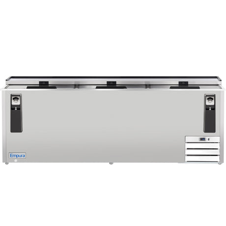 Empura Refrigeration E-KBC-95-S Bottle Cooler 95.3"W X 27"D X 35"H 29 Cu. Ft. Capacity