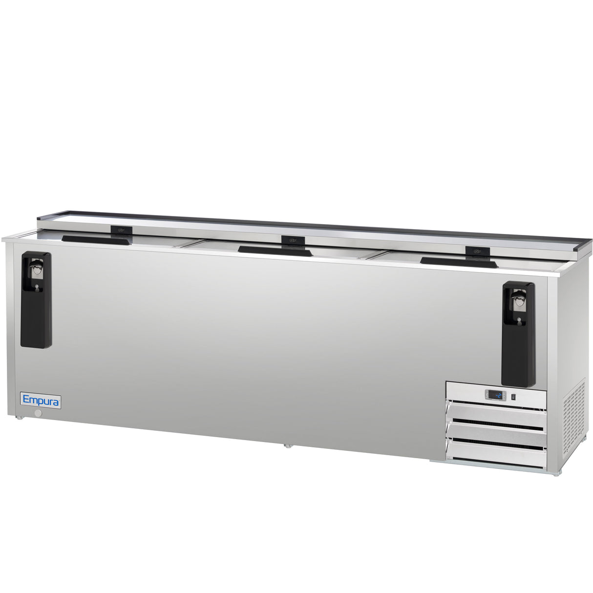 Empura Refrigeration E-KBC-95-S Bottle Cooler 95.3"W X 27"D X 35"H 29 Cu. Ft. Capacity