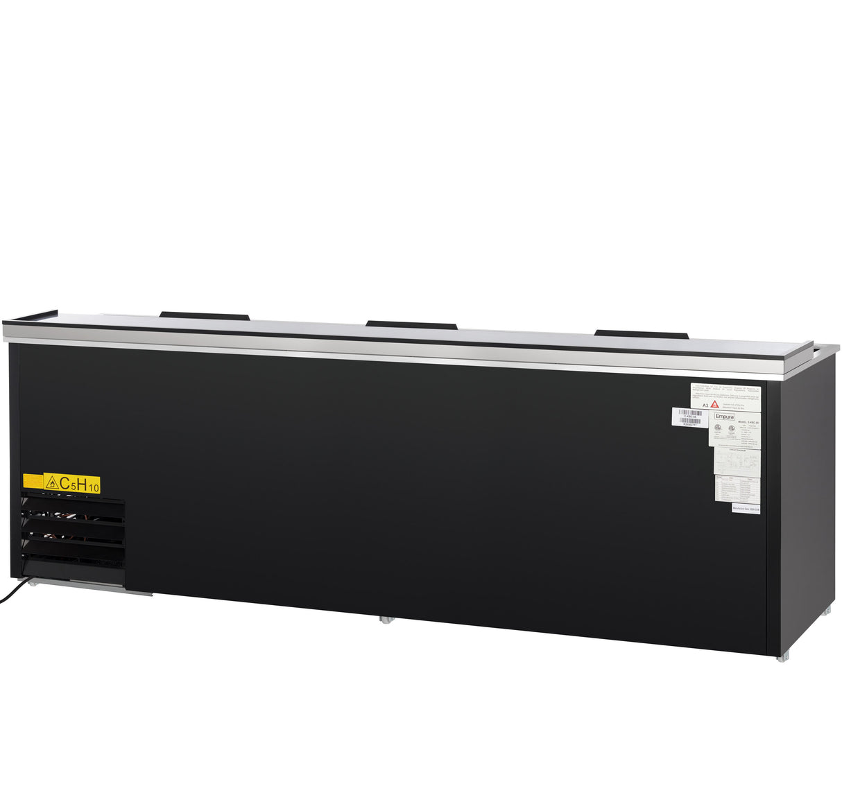 Empura Refrigeration E-KBC-95 Bottle Cooler 95.3"W X 27"D X 35"H 29 Cu. Ft. Capacity