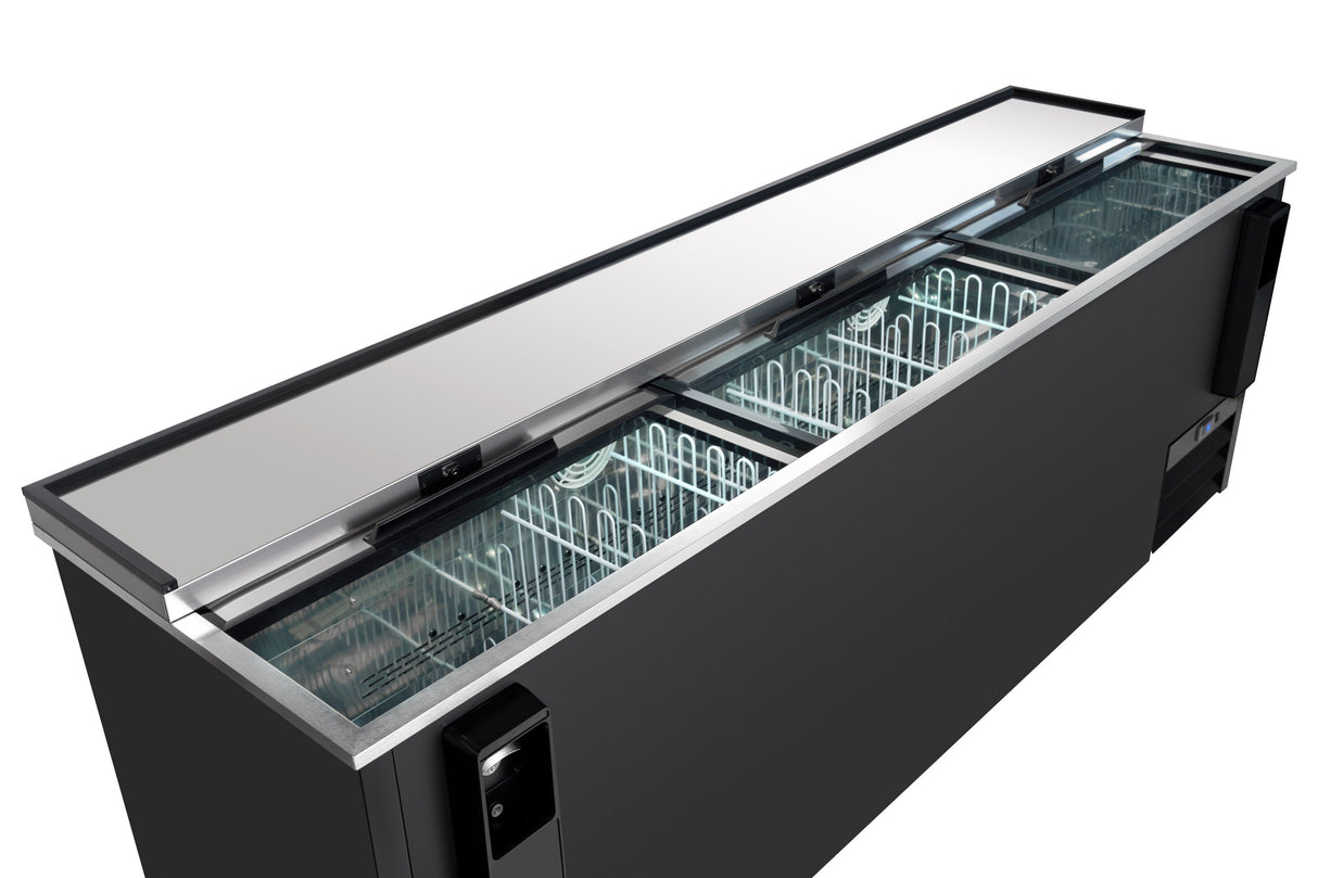 Empura Refrigeration E-KBC-95 Bottle Cooler 95.3"W X 27"D X 35"H 29 Cu. Ft. Capacity