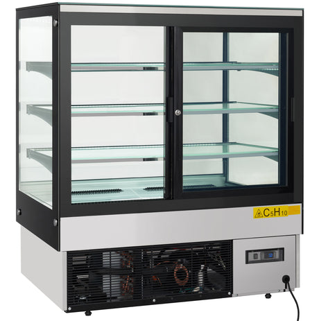 Empura Refrigeration E-KBDSF48-S Refrigerated Display Case 47 1/4"W X 31-1/2"D X 53-9/16"H 39°F To 45°F Temperature Range