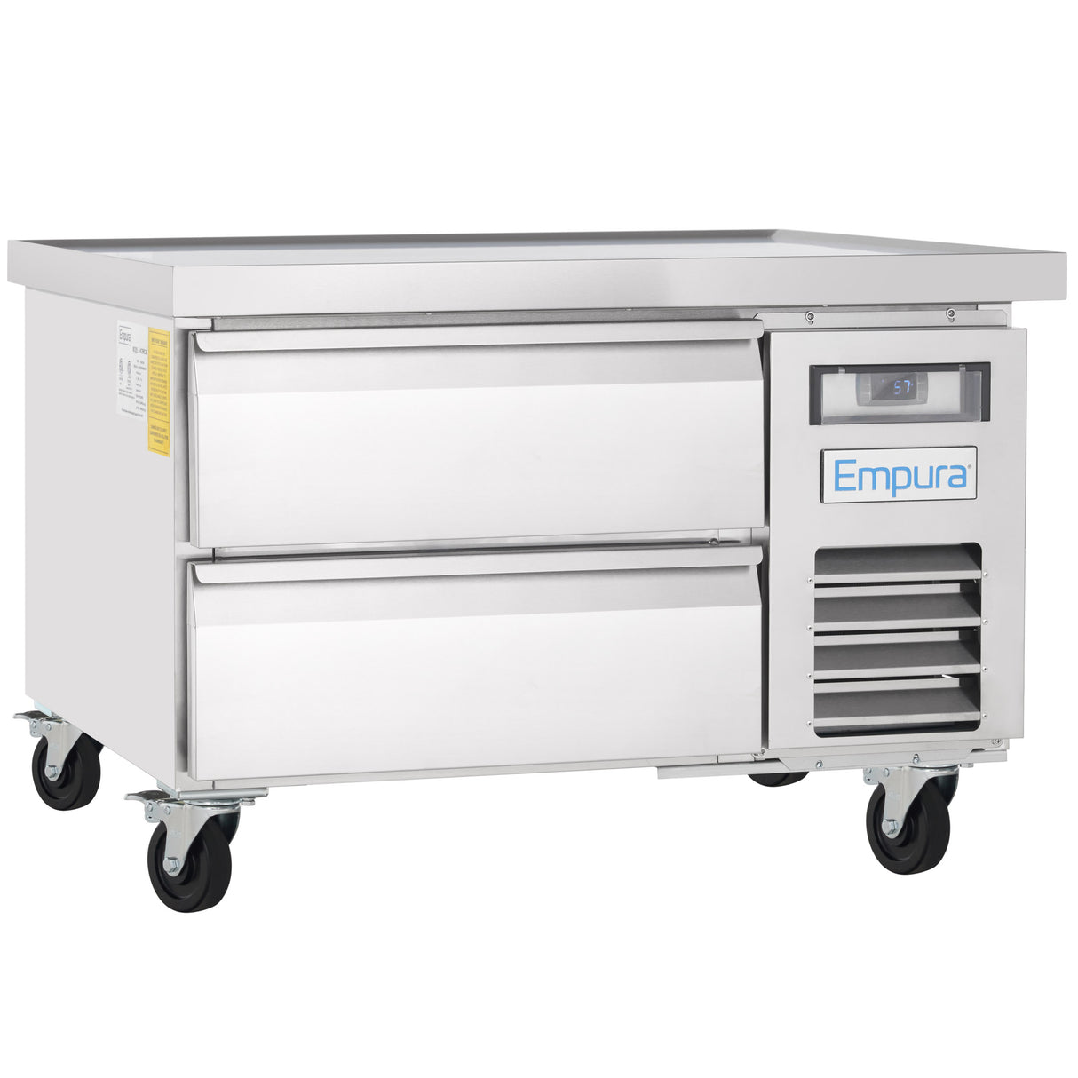 Empura Refrigeration E-KCBRC36 Refrigerated Equipment Stand 37.9"W X 31.9"D X 26.8"H 5.1 Cu. Ft. Capacity