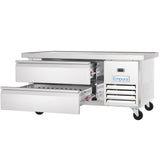 Empura Refrigeration E-KCBRC52 Refrigerated Equipment Stand 52"W X 31.9"D X 26.8"H 6.1 Cu. Ft. Capacity
