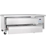 Empura Refrigeration E-KCBRC60 Refrigerated Equipment Stand 62"W X 31.9"D X 26.8"H 9.1 Cu. Ft. Capacity