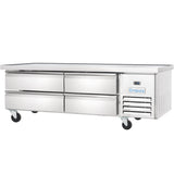 Empura Refrigeration E-KCBRC72 Refrigerated Equipment Stand 74"W X 31.9"D X 26.8"H 11.4 Cu. Ft. Capacity