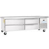 Empura Refrigeration E-KCBRC76 Refrigerated Equipment Stand 76"W X 31.9"D X 26.8"H 11.4 Cu. Ft. Capacity