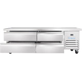 Empura Refrigeration E-KCBRC76 Refrigerated Equipment Stand 76"W X 31.9"D X 26.8"H 11.4 Cu. Ft. Capacity