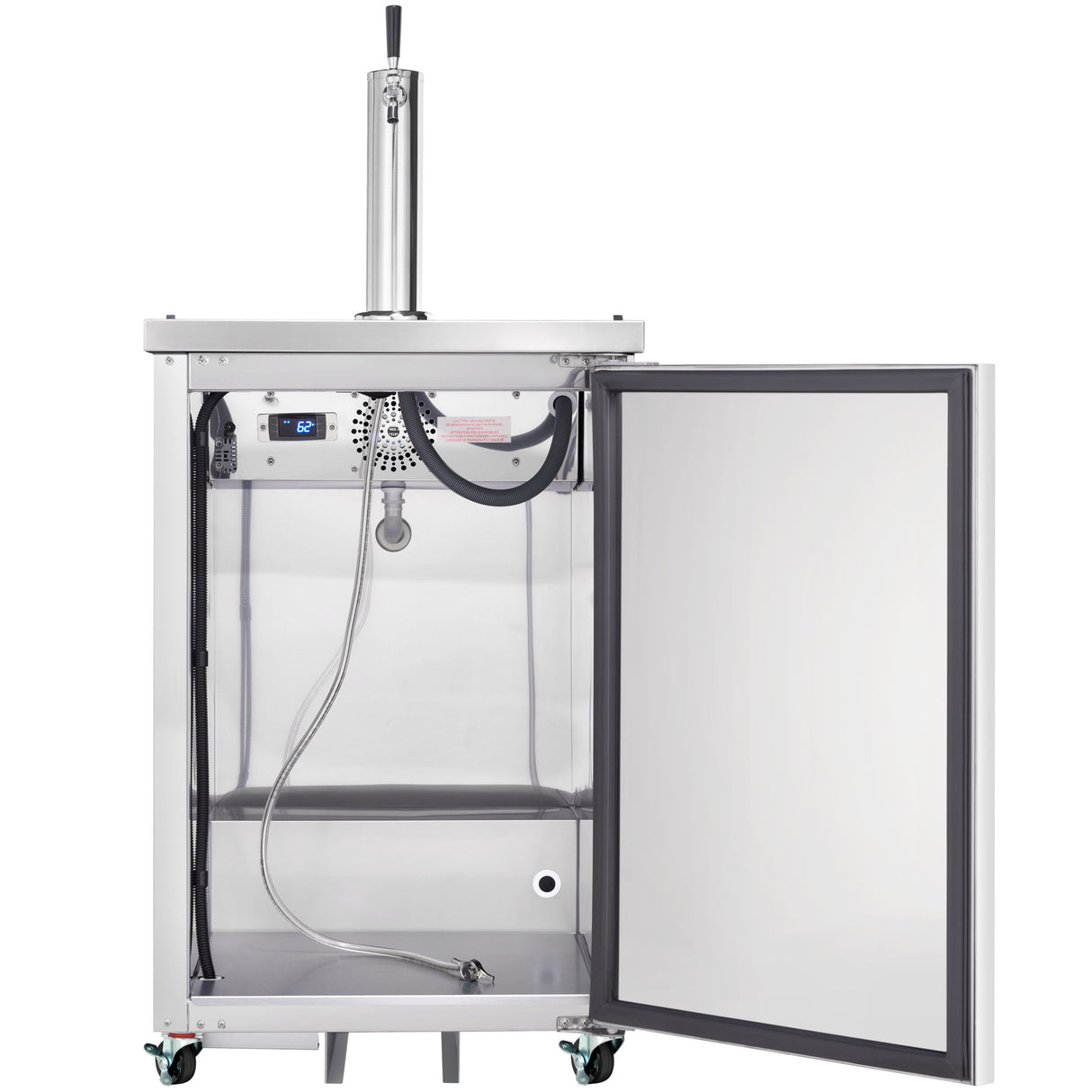 Empura Refrigeration E-KDD1-S Direct Draw Beer Dispenser 24.1"W X 29.9"D X 38.7"H 8.1 Cu. Ft. Capacity