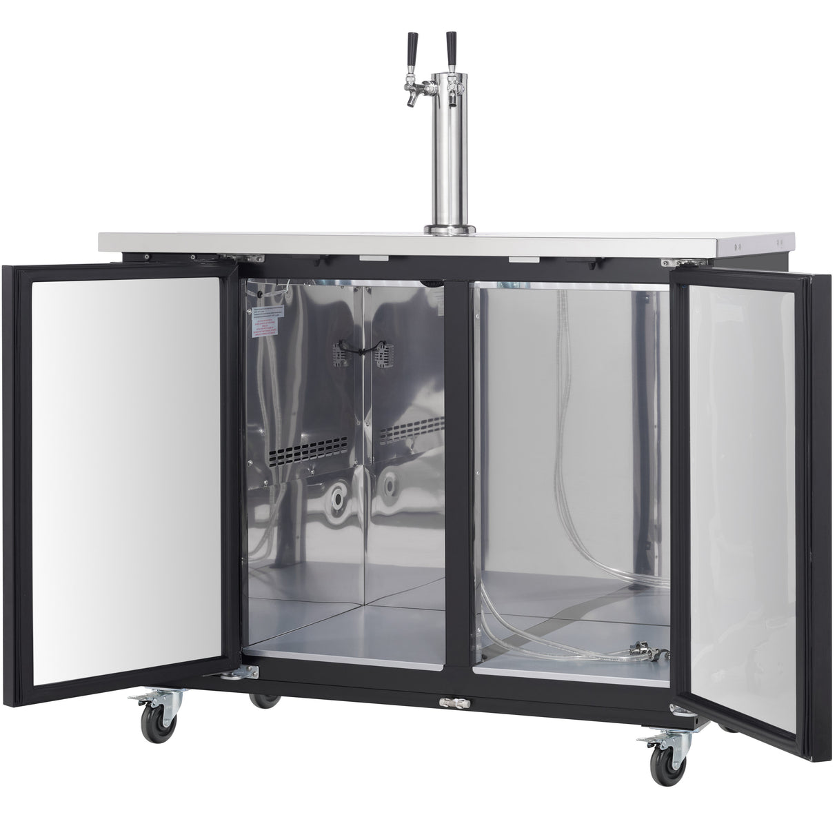 Empura Refrigeration E-KDD2-1 Direct Draw Beer Dispenser 49.1"W X 24.41"D X 41.9"H 12.5 Cu. Ft. Capacity