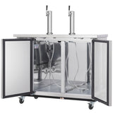 Empura Refrigeration E-KDD2-2-S Direct Draw Beer Dispenser 49.1"W X 24.41"D X 41.9"H 12.5 Cu. Ft. Capacity