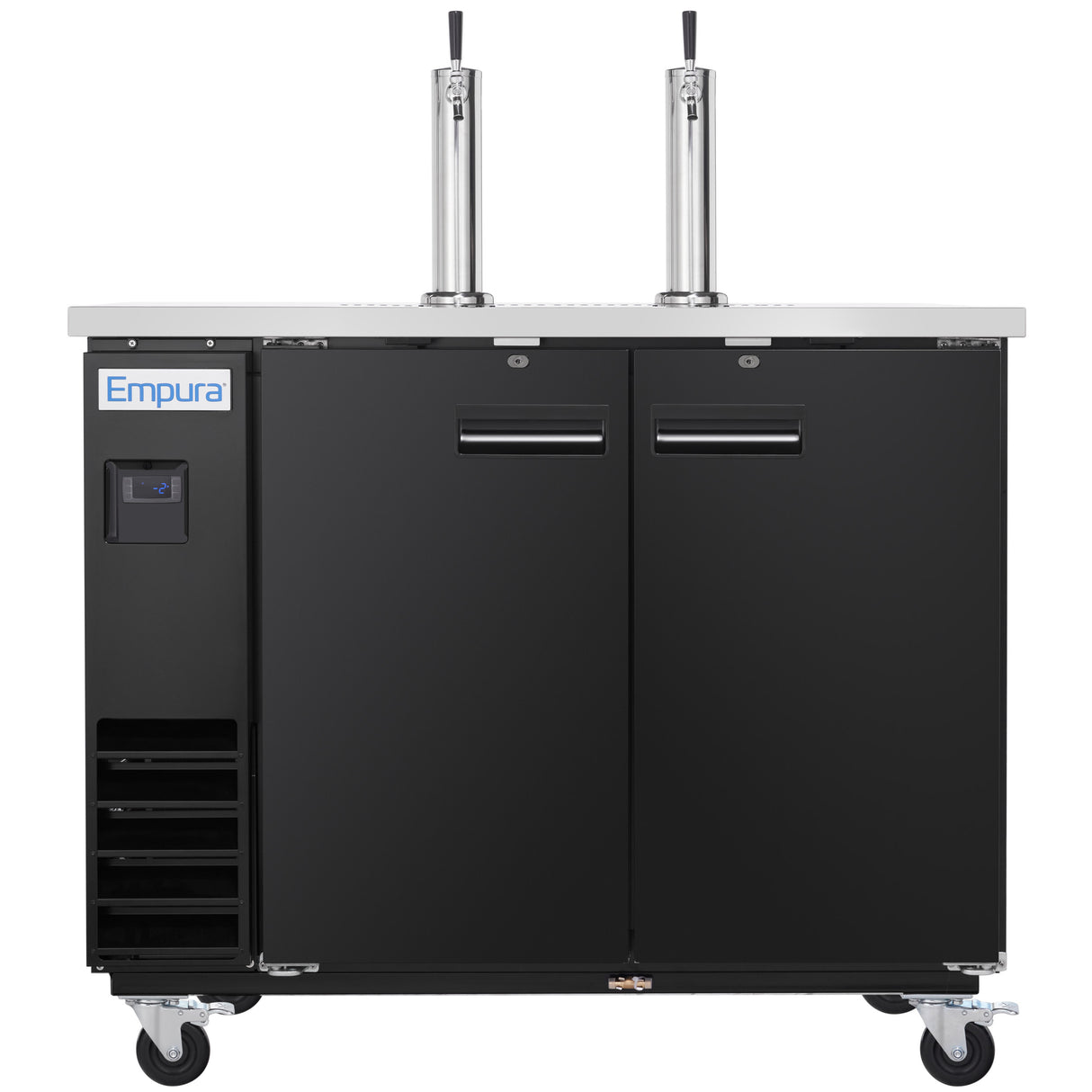 Empura Refrigeration E-KDD2-2 Direct Draw Beer Dispenser 49.1"W X 24.41"D X 41.9"H 12.5 Cu. Ft. Capacity