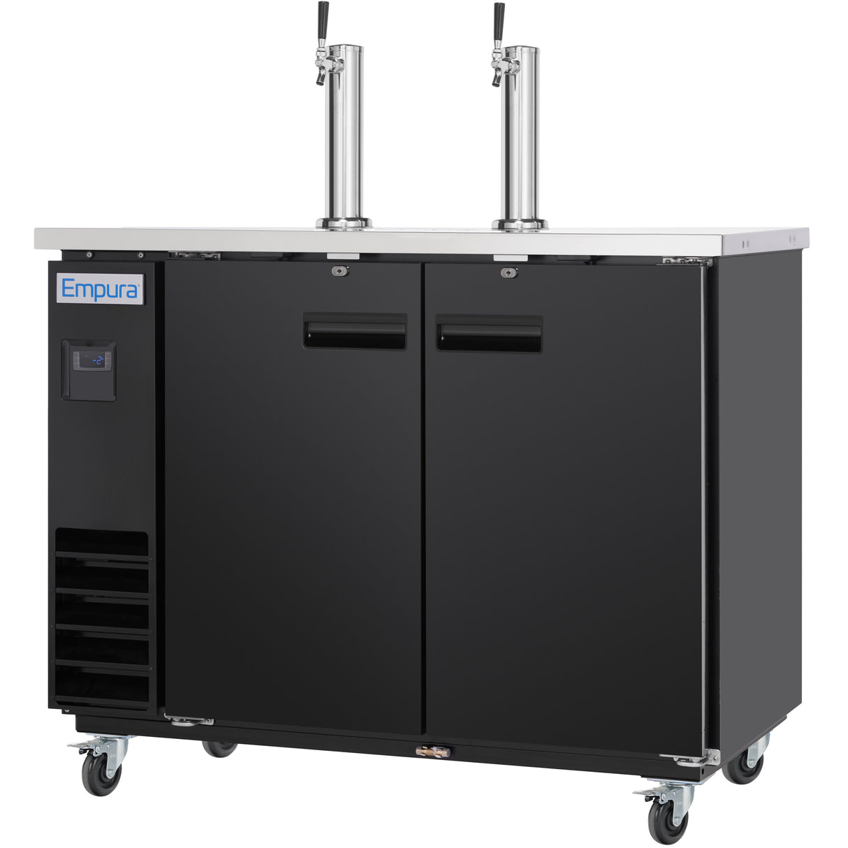 Empura Refrigeration E-KDD2-2 Direct Draw Beer Dispenser 49.1"W X 24.41"D X 41.9"H 12.5 Cu. Ft. Capacity