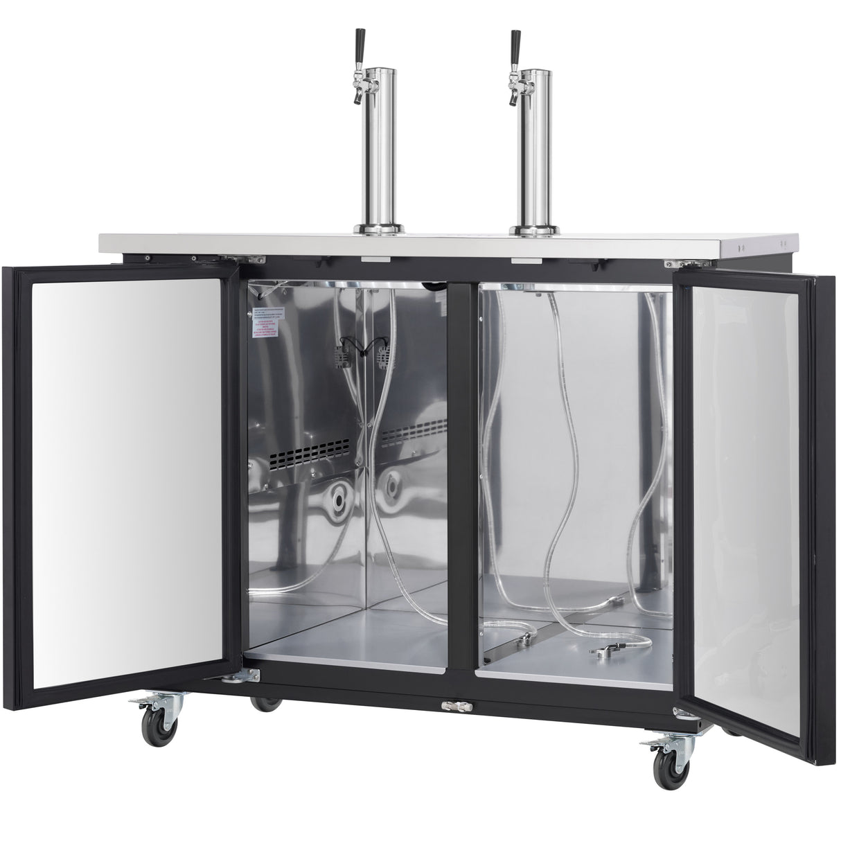 Empura Refrigeration E-KDD2-2 Direct Draw Beer Dispenser 49.1"W X 24.41"D X 41.9"H 12.5 Cu. Ft. Capacity