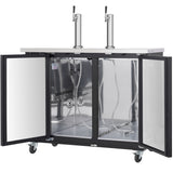 Empura Refrigeration E-KDD2-2 Direct Draw Beer Dispenser 49.1"W X 24.41"D X 41.9"H 12.5 Cu. Ft. Capacity