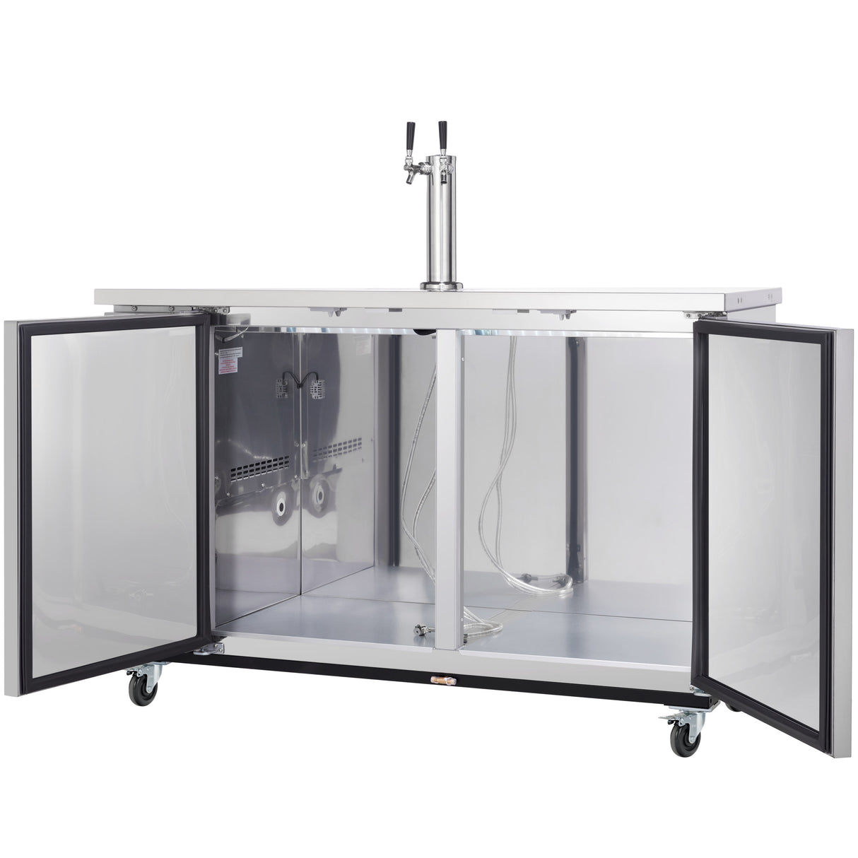 Empura Refrigeration E-KDD3-1-S Direct Draw Beer Dispenser 61.1"W X 24.41"D X 41.9"H 16.6 Cu. Ft. Capacity