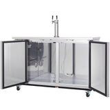Empura Refrigeration E-KDD3-1-S Direct Draw Beer Dispenser 61.1"W X 24.41"D X 41.9"H 16.6 Cu. Ft. Capacity