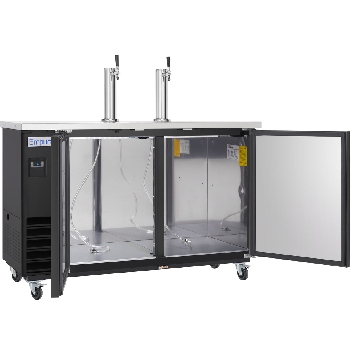 Empura Refrigeration E-KDD3-2 Direct Draw Beer Dispenser 61.1"W X 24.41"D X 41.9"H 16.6 Cu. Ft. Capacity