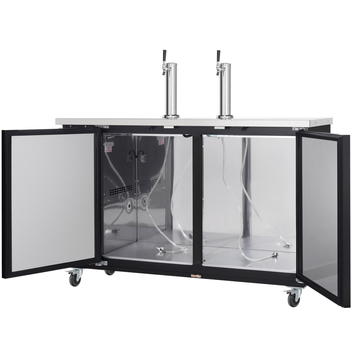 Empura Refrigeration E-KDD3-2 Direct Draw Beer Dispenser 61.1"W X 24.41"D X 41.9"H 16.6 Cu. Ft. Capacity