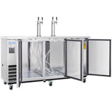 Empura Refrigeration E-KDD4-2-S Direct Draw Beer Dispenser 73.1"W X 24.41"D X 41.9"H 20.8 Cu. Ft. Capacity