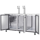 Empura Refrigeration E-KDD4-2-S Direct Draw Beer Dispenser 73.1"W X 24.41"D X 41.9"H 20.8 Cu. Ft. Capacity