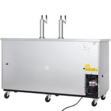 Empura Refrigeration E-KDD4-2-S Direct Draw Beer Dispenser 73.1"W X 24.41"D X 41.9"H 20.8 Cu. Ft. Capacity