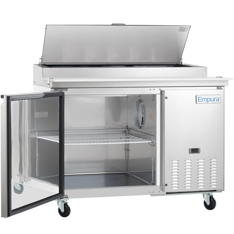 Empura Refrigeration E-KPP44 Pizza Prep Table 47.4"W X 32.3"D X 41.3"H 10 Cu. Ft. Capacity