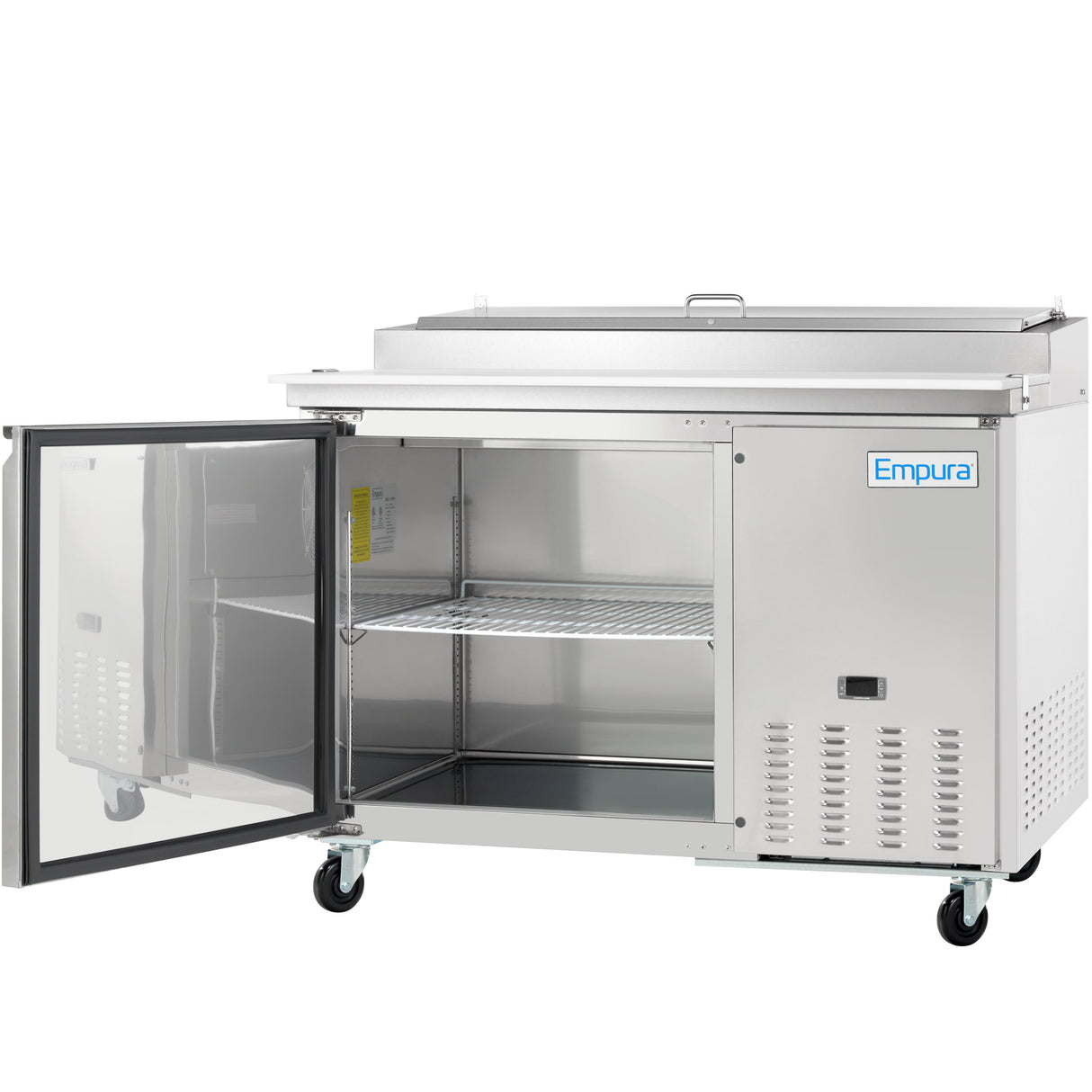 Empura Refrigeration E-KPP44 Pizza Prep Table 47.4"W X 32.3"D X 41.3"H 10 Cu. Ft. Capacity