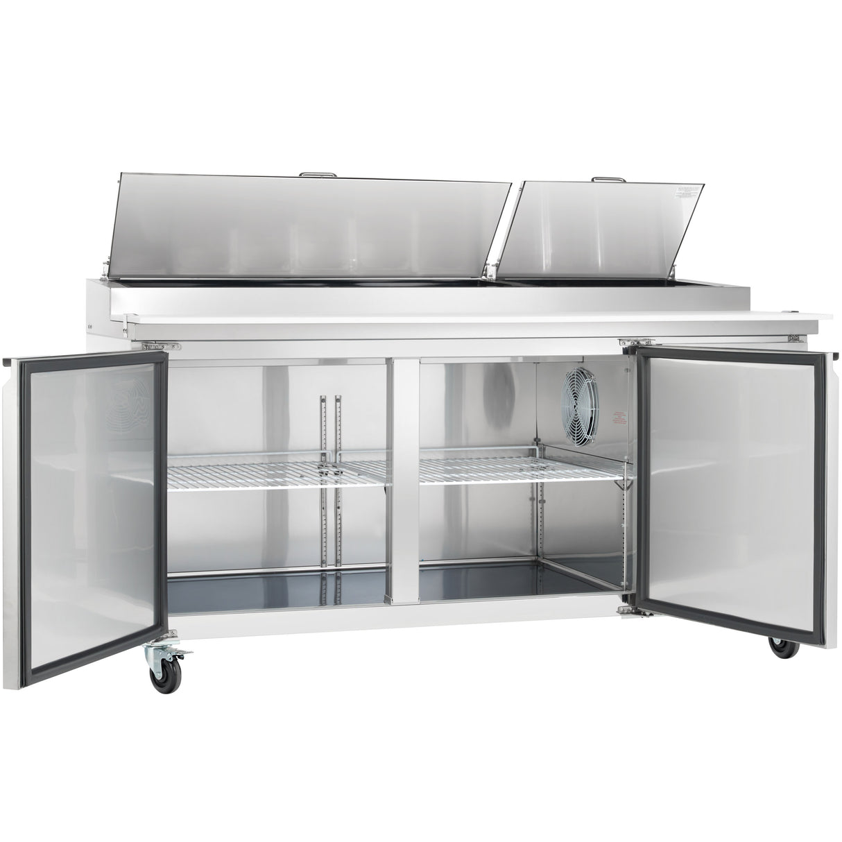 Empura Refrigeration E-KPP67 Pizza Prep Table 70.8"W X 32.3"D X 41.3"H 19 Cu. Ft. Capacity