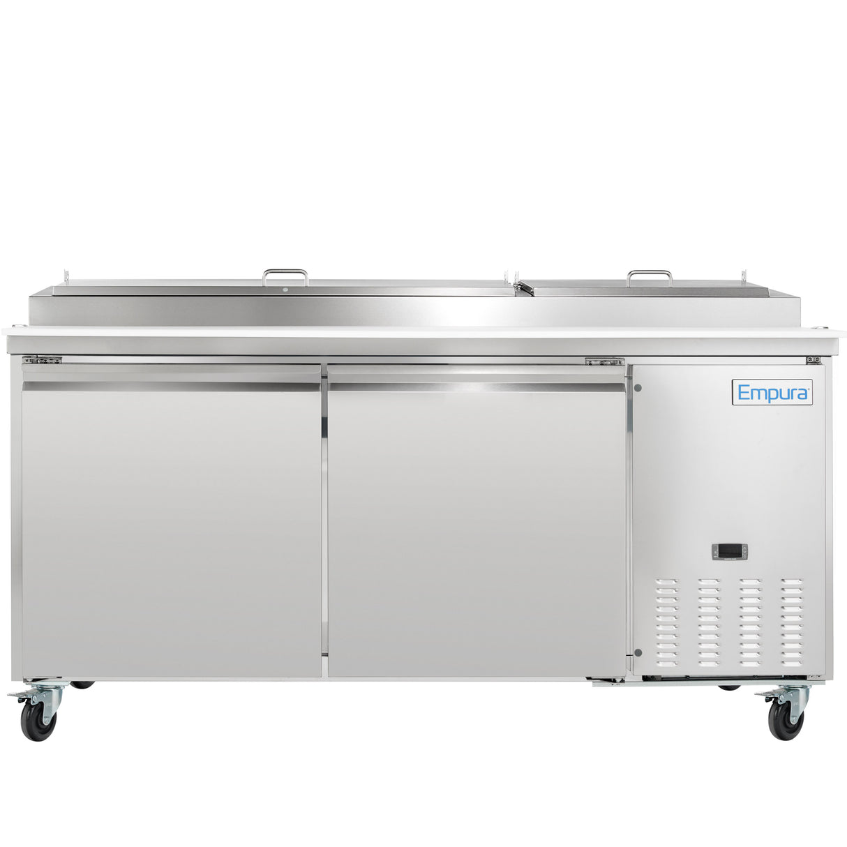 Empura Refrigeration E-KPP67 Pizza Prep Table 70.8"W X 32.3"D X 41.3"H 19 Cu. Ft. Capacity