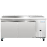 Empura Refrigeration E-KPP67 Pizza Prep Table 70.8"W X 32.3"D X 41.3"H 19 Cu. Ft. Capacity