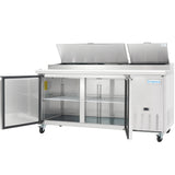 Empura Refrigeration E-KPP67 Pizza Prep Table 70.8"W X 32.3"D X 41.3"H 19 Cu. Ft. Capacity