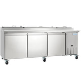Empura Refrigeration E-KPP93 Pizza Prep Table 94.2"W X 32.3"D X 41.3"H 22 Cu. Ft. Capacity