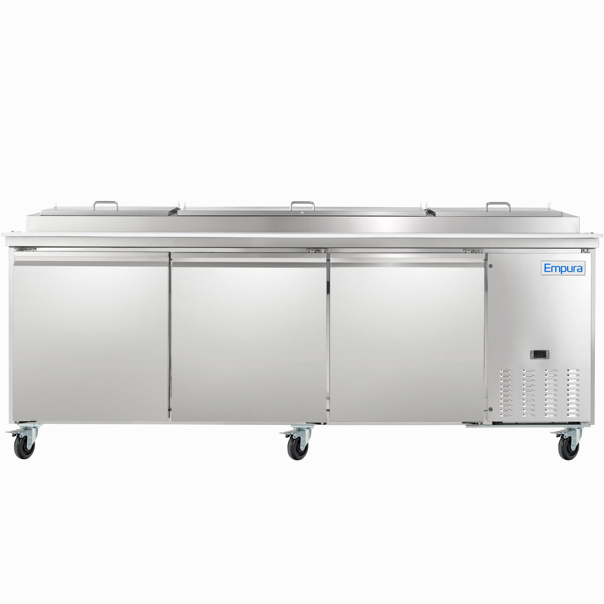 Empura Refrigeration E-KPP93 Pizza Prep Table 94.2"W X 32.3"D X 41.3"H 22 Cu. Ft. Capacity