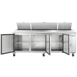 Empura Refrigeration E-KPP93 Pizza Prep Table 94.2"W X 32.3"D X 41.3"H 22 Cu. Ft. Capacity