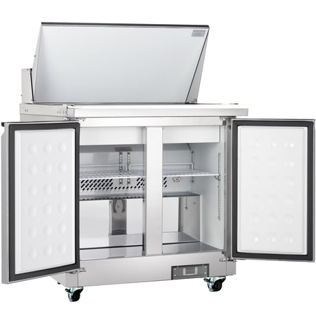 Empura Refrigeration E-KSP36M Refrigerated Sandwich/Salad Mega Top Prep Table 36.2"W X 34.5"D X 43.2"H