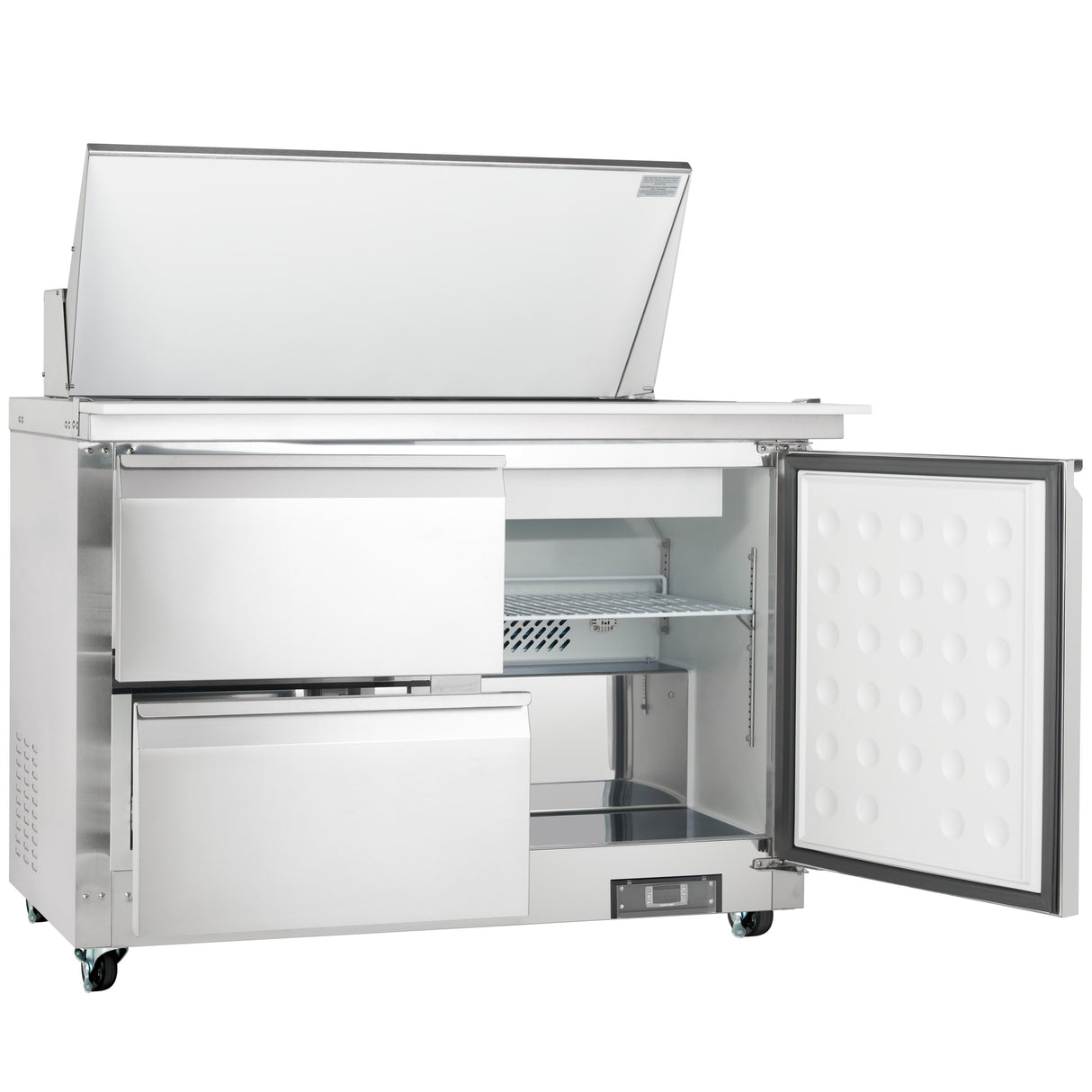 Empura Refrigeration E-KSP48M-D2 Refrigerated Sandwich/Salad Mega Top Prep Table With Drawers