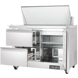 Empura Refrigeration E-KSP48M-D2 Refrigerated Sandwich/Salad Mega Top Prep Table With Drawers